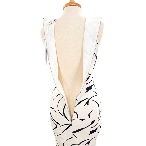 Elliatt S Dress Asymmetrical Dusk Sheath Sleeveless High Neck Evening Party - Picture 11 of 14